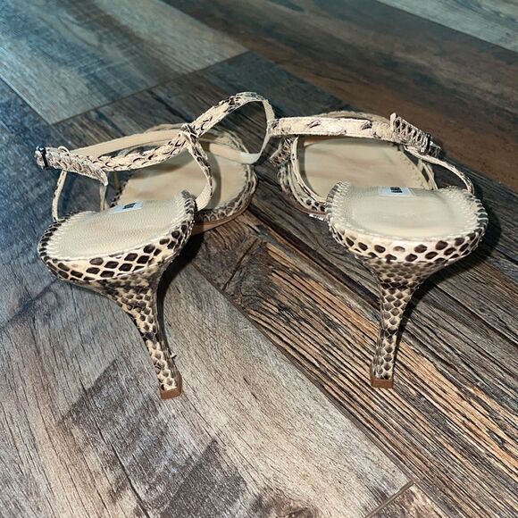 Manolo Blahnik Strappy Snake Heels with dust bag - Picture 3 of 8